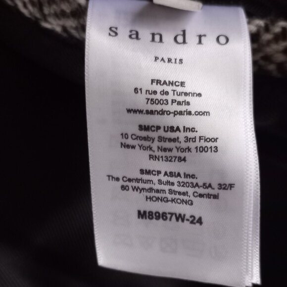 SANDRO PARIS double breasted tweed coat - Picture 16 of 16